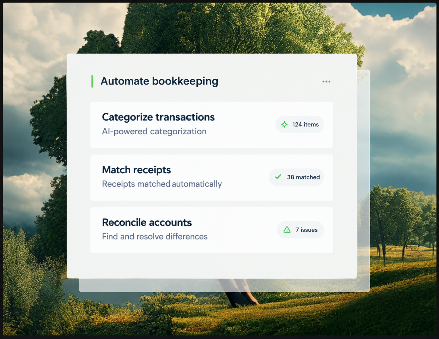 Automatic bookkeeping
